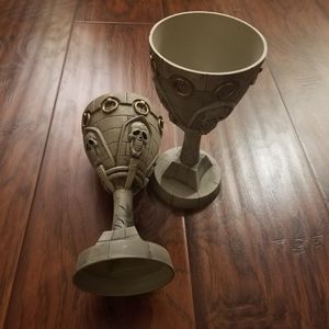 Creepy Skull Wine Glasses